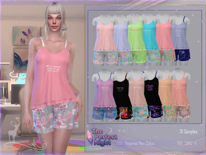 The Perfect Night Pajamas Nox Sidus by DanSimsFantasy at TSR