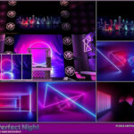 The Perfect Night Purple Abstract Club Murals by Moniamay72 at TSR