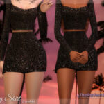 The Perfect Night Shiny Skirt by Dissia at TSR