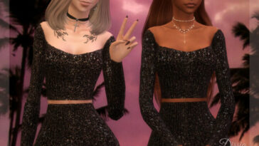 The Perfect Night Shiny Top by Dissia at TSR