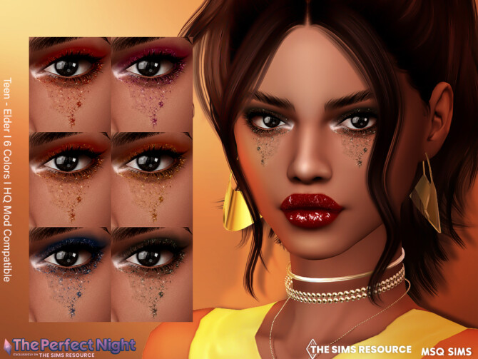 The Perfect Night Simchella Eyeshadow at MSQ Sims