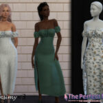 The Perfect Night Slit Dress by chrimsimy at TSR