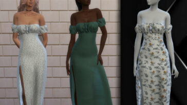 The Perfect Night Slit Dress by chrimsimy at TSR