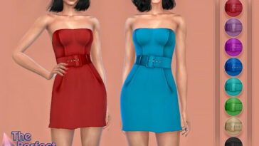 The Perfect Night Strapless Dress by Harmonia at TSR