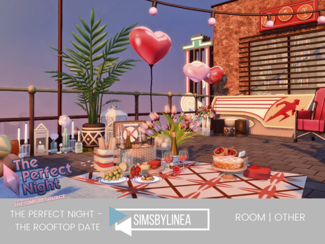 The Perfect Night The Rooftop Date by SIMSBYLINEA at TSR