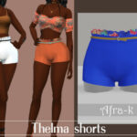 Thelma shorts by akaysims at TSR