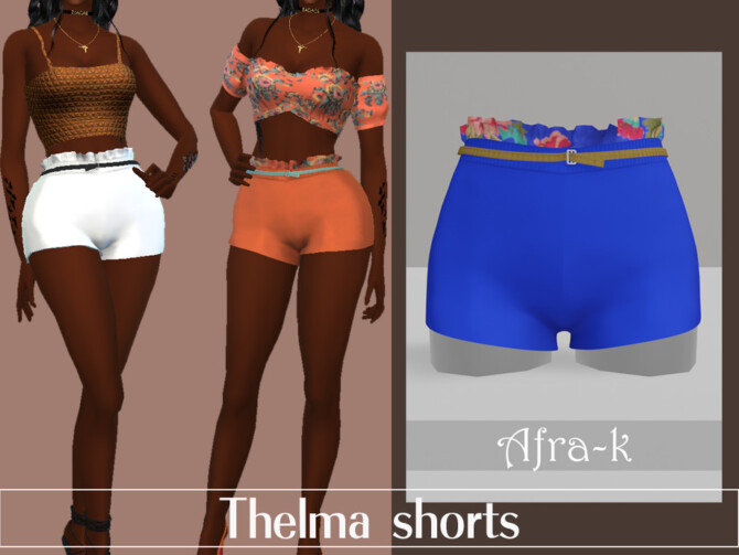 Thelma shorts by akaysims at TSR