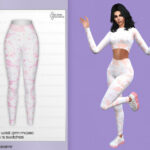 Tie Dye High Waist Gym Leggings MC280 by mermaladesimtr at TSR