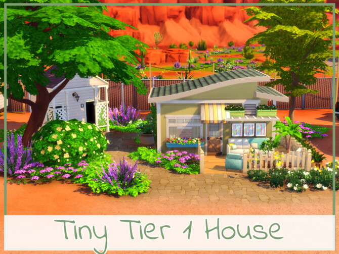 Tiny Tier 1 House by simmer_adelaina at TSR