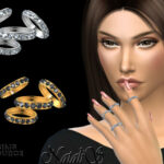 Tiny diamond rings set by NataliS at TSR