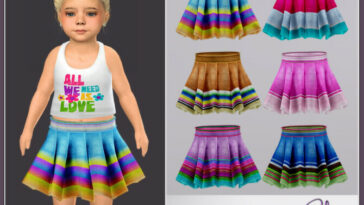 Toddler SKIRT RPL102B by RobertaPLobo at TSR