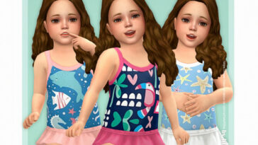 Toddler Swimsuit P17 by lillka at TSR