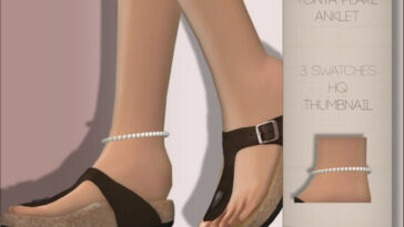 Tonya Pearl Anklet by PlayersWonderland at TSR