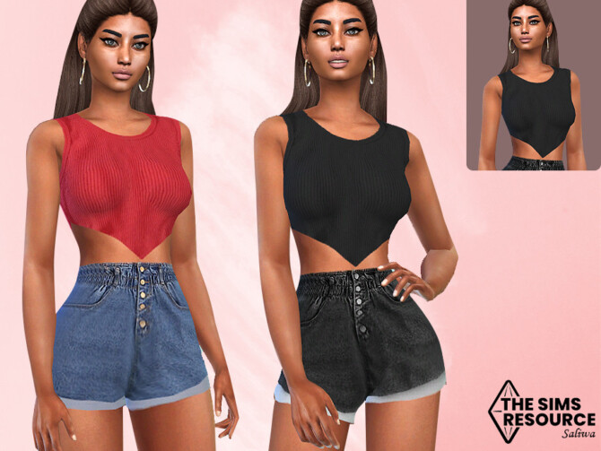 Triangle Tank Tops by Saliwa at TSR