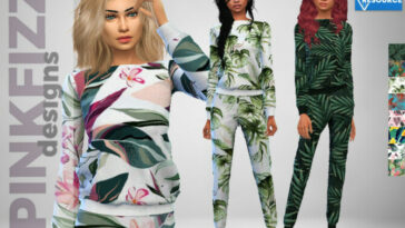 Tropical Sleepwear by Pinkfizzzzz at TSR