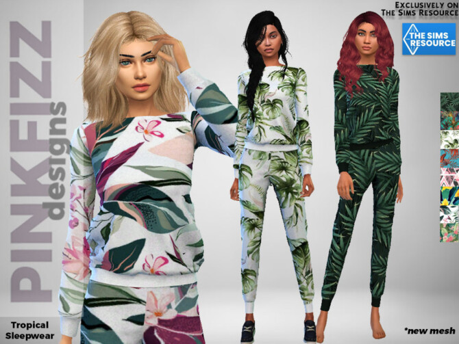 Tropical Sleepwear by Pinkfizzzzz at TSR