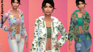 Tropical Sports Hoody by Pinkfizzzzz at TSR