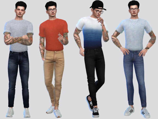 Tucked Basic Rolled Tees by McLayneSims at TSR