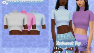 Turtleneck Top by B0T0XBRAT at TSR