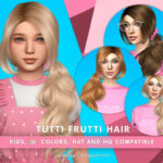 Tutti Frutti Hair for Kids by SonyaSimsCC at TSR