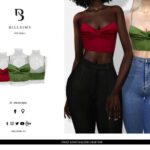 Twist Knot Halter Crop Top by Bill Sims at TSR