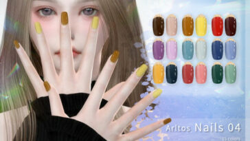 Two-color nails (rings) by Arltos at TSR