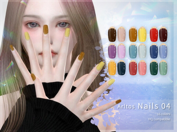 Two-color nails (rings) by Arltos at TSR