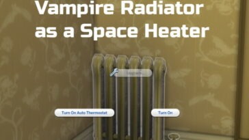 Vampire Radiator as a Space Heater by Ilex at Mod The Sims 4