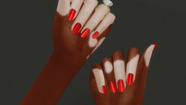 Vanilla Nails at Candy Sims 4