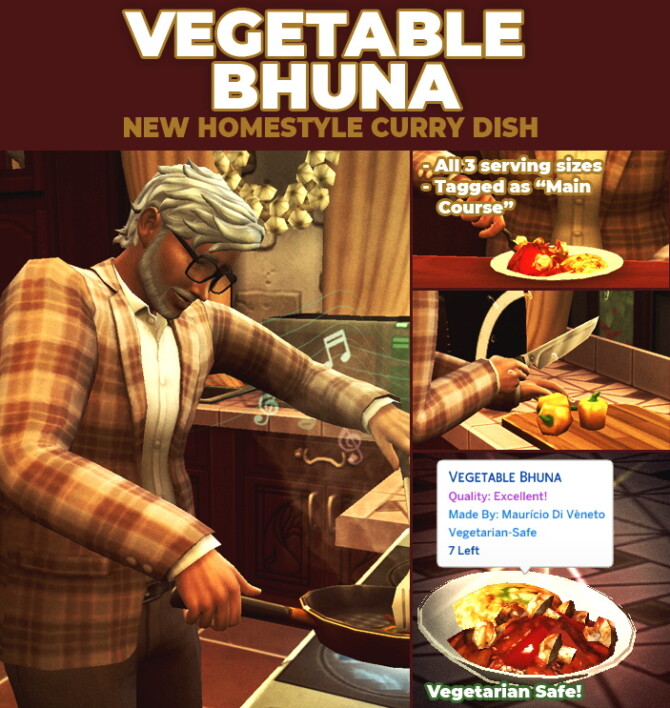 Vegetable Bhuna Custom Recipe at Mod The Sims 4