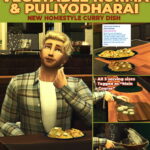 Vegetable Korma & Puliyodharai Custom Recipe at Mod The Sims 4