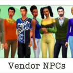 Vendor NPCs at Strenee Sims