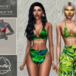 Vibras Set Swimsuit Top by Camuflaje at TSR