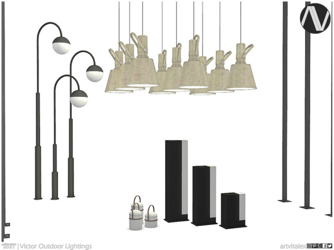 Victor Outdoor Lightings by ArtVitalex at TSR