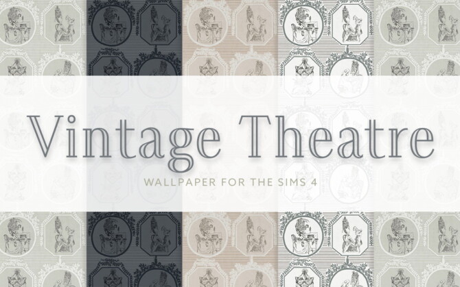 Vintage Theatre Wallpaper at SimPlistic