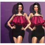 Voluminous Bodice Rihanna Dress DO132 by D.O.Lilac at TSR