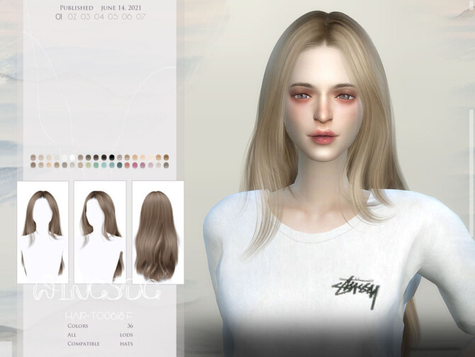 WINGS-TO0613 hair by wingssims at TSR