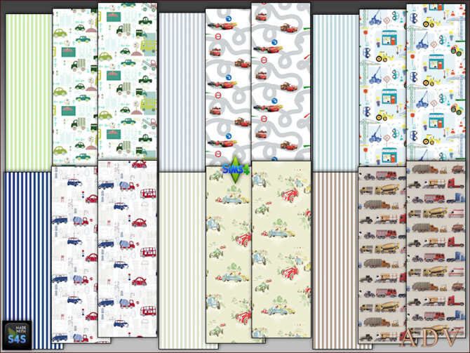 Wallpapers for boy rooms at Arte Della Vita