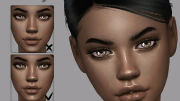 Warm face glare (Makeup) by coffeemoon at TSR