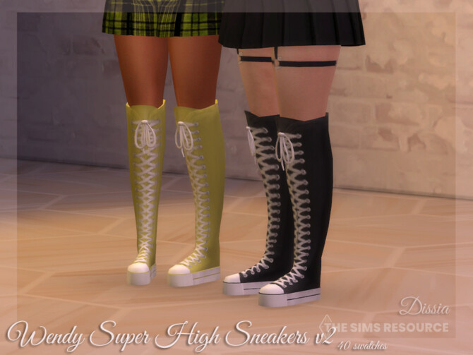 Wendy Super High Sneakers v2 by Dissia at TSR