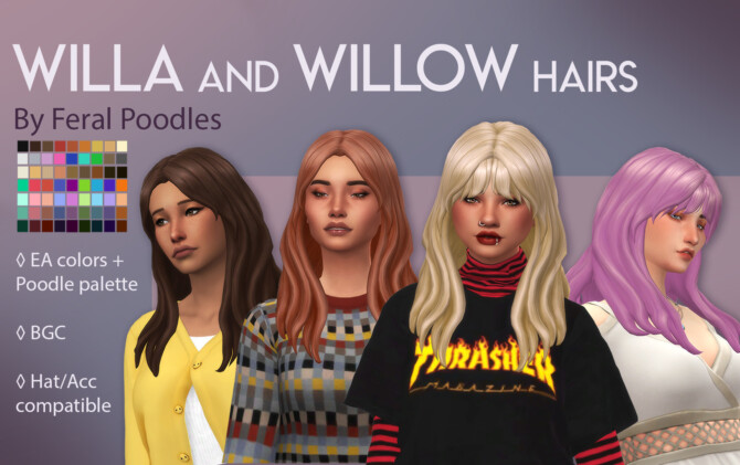 Willa and Willow Hairs at Feral Poodles