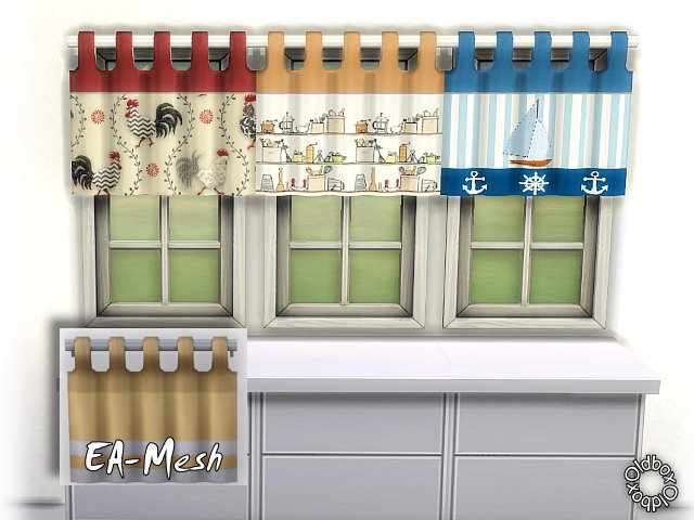 Window curtain by Oldbox at All 4 Sims