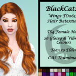 Wings TO0613 Hair Retexture by BlackCat27 at TSR