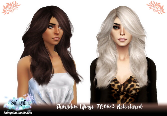 Wings TO0823 Hair Retexture at Shimydim Sims