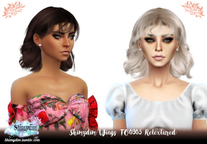 Wings TO0903 Hair Retexture at Shimydim Sims