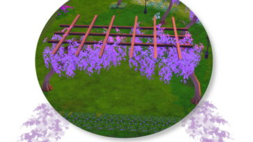 Wisteria Archway by MoonFeather at Mod The Sims