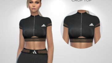 Workout Crop Top (SET) by Puresim at TSR