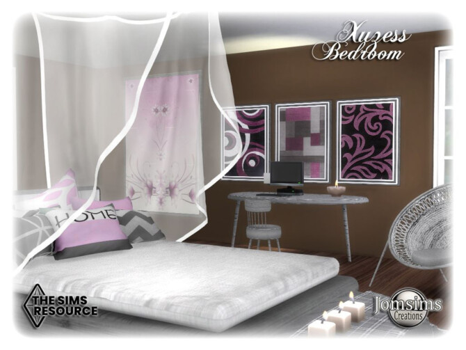 Xuzess bedroom by jomsims at TSR