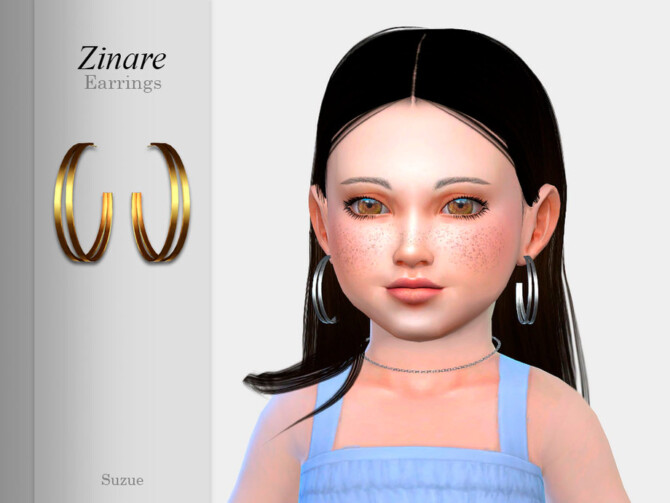 Zinare Earrings Toddler by Suzue at TSR