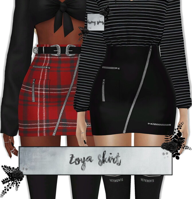 Zoya Skirt at Lumy Sims